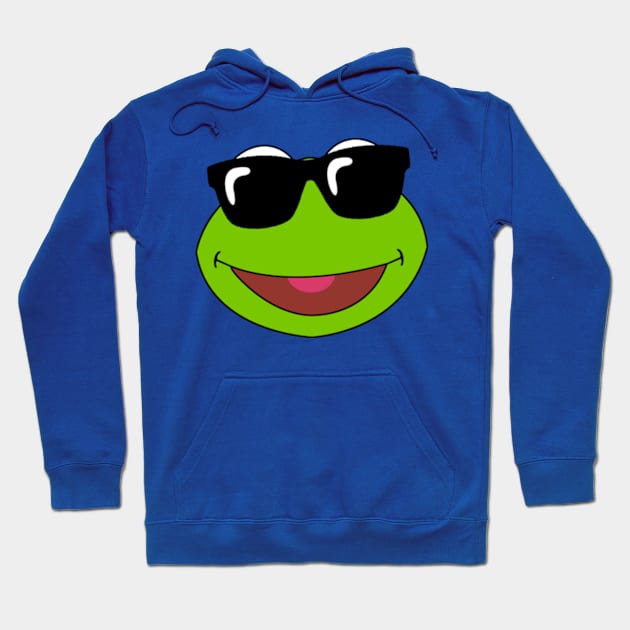 Cool Baby Kermit Face Hoodie by LuisP96